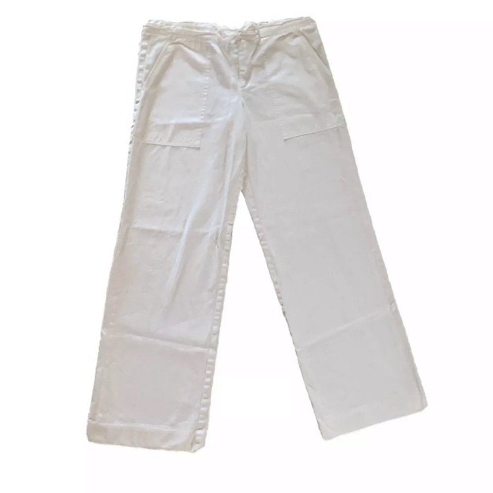 CHAIKEN White Drawstring Spring Pants Size 4
